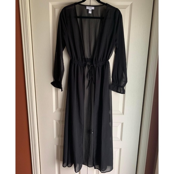 Guess Black Sheer Swim Coverup - Picture 4 of 10